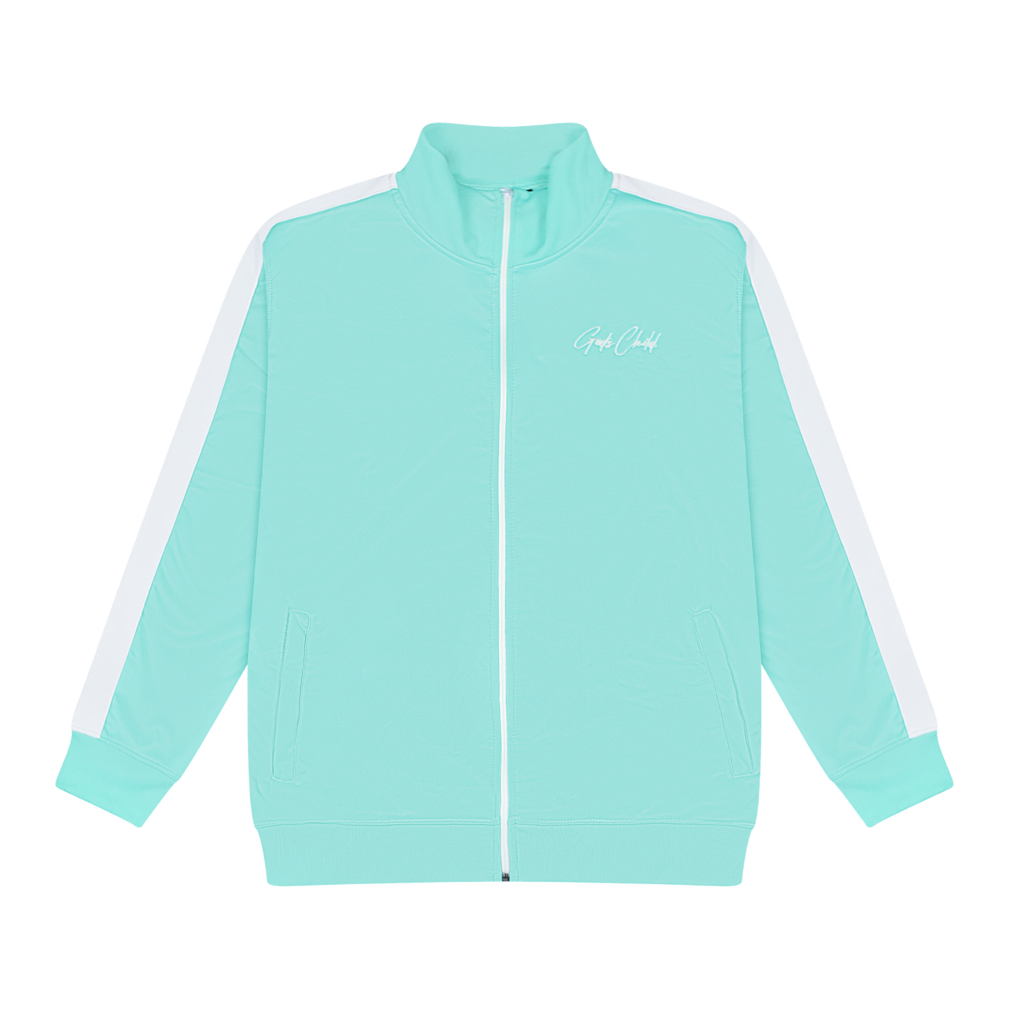 God`s Child Classic Track Jacket (Pale Robin) **MUST SIZE UP**